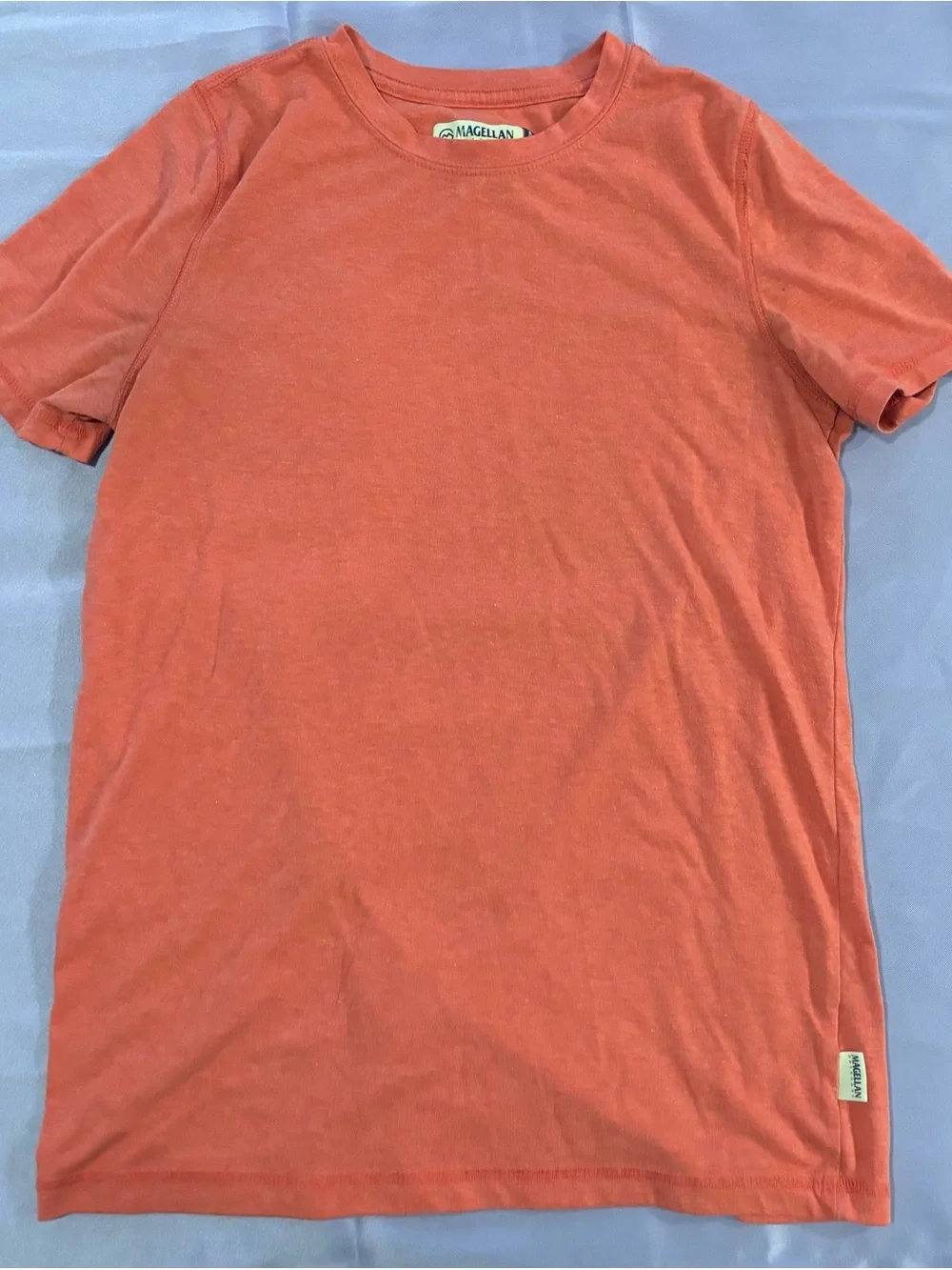 Magellan Outdoors Men’s Coral Orange Short Sleeve Crewneck Tee